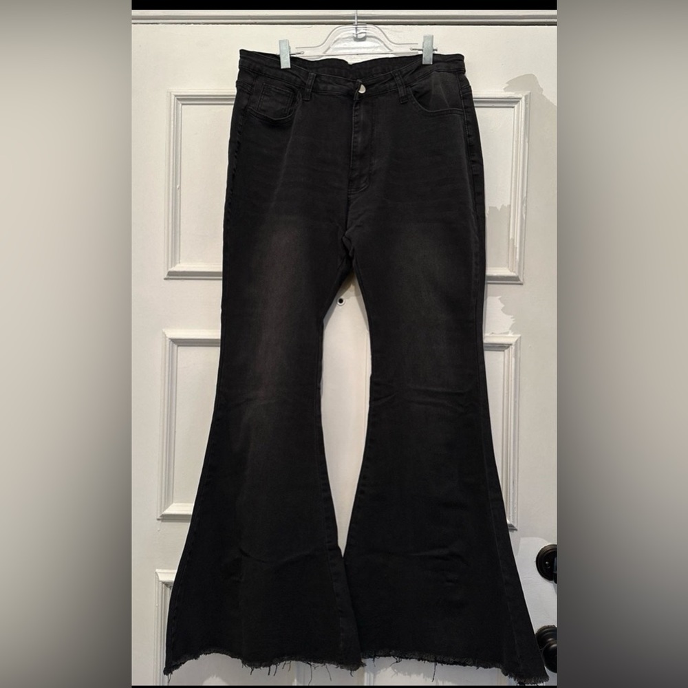 Black bell bottom jeans. Size XL. Fits like an 18.